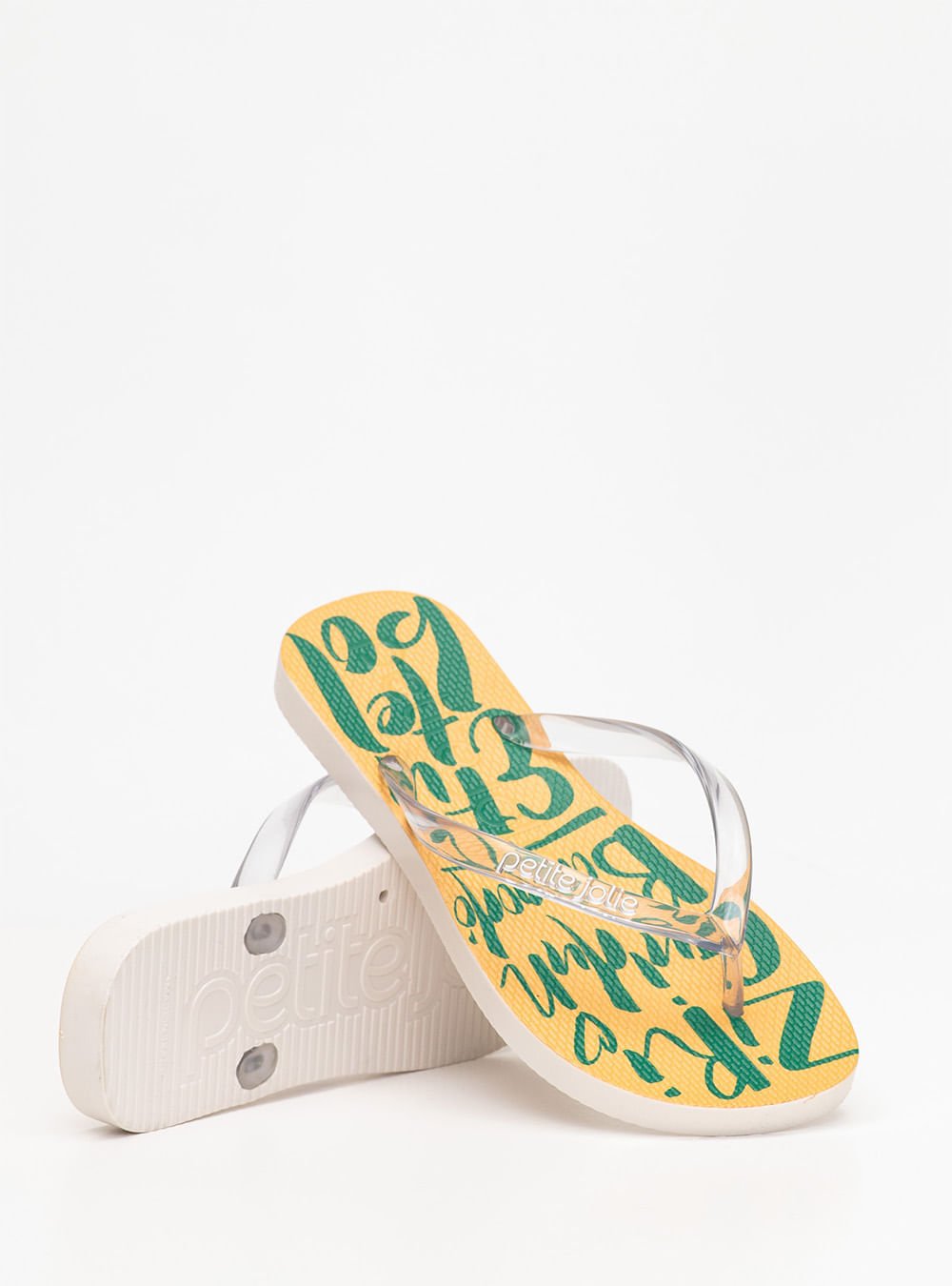 Chinelo Petite Jolie Fresh Translúcido/Copa 2 PJ6969 Amarelo 2