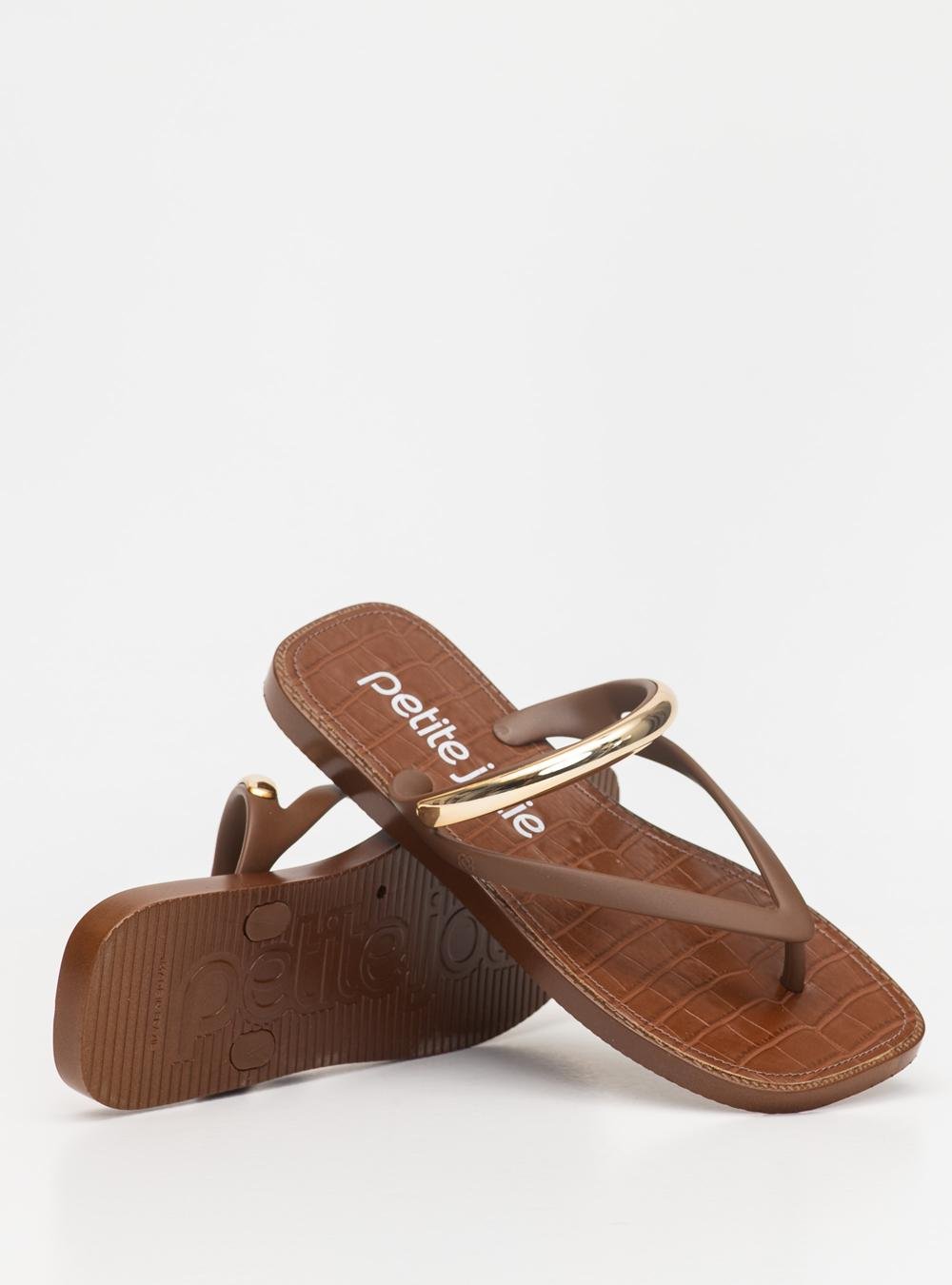 Chinelo Petite Jolie Buzios Chocolate PJ7770CX Marrom 2
