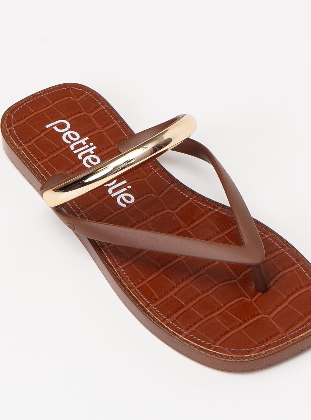 Chinelo Petite Jolie Buzios Chocolate PJ7770CX Marrom 5