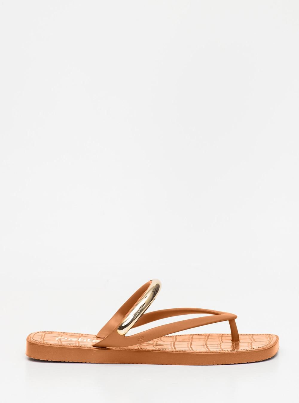 Chinelo Petite Jolie Buzios Doce De Leite PJ7770CX