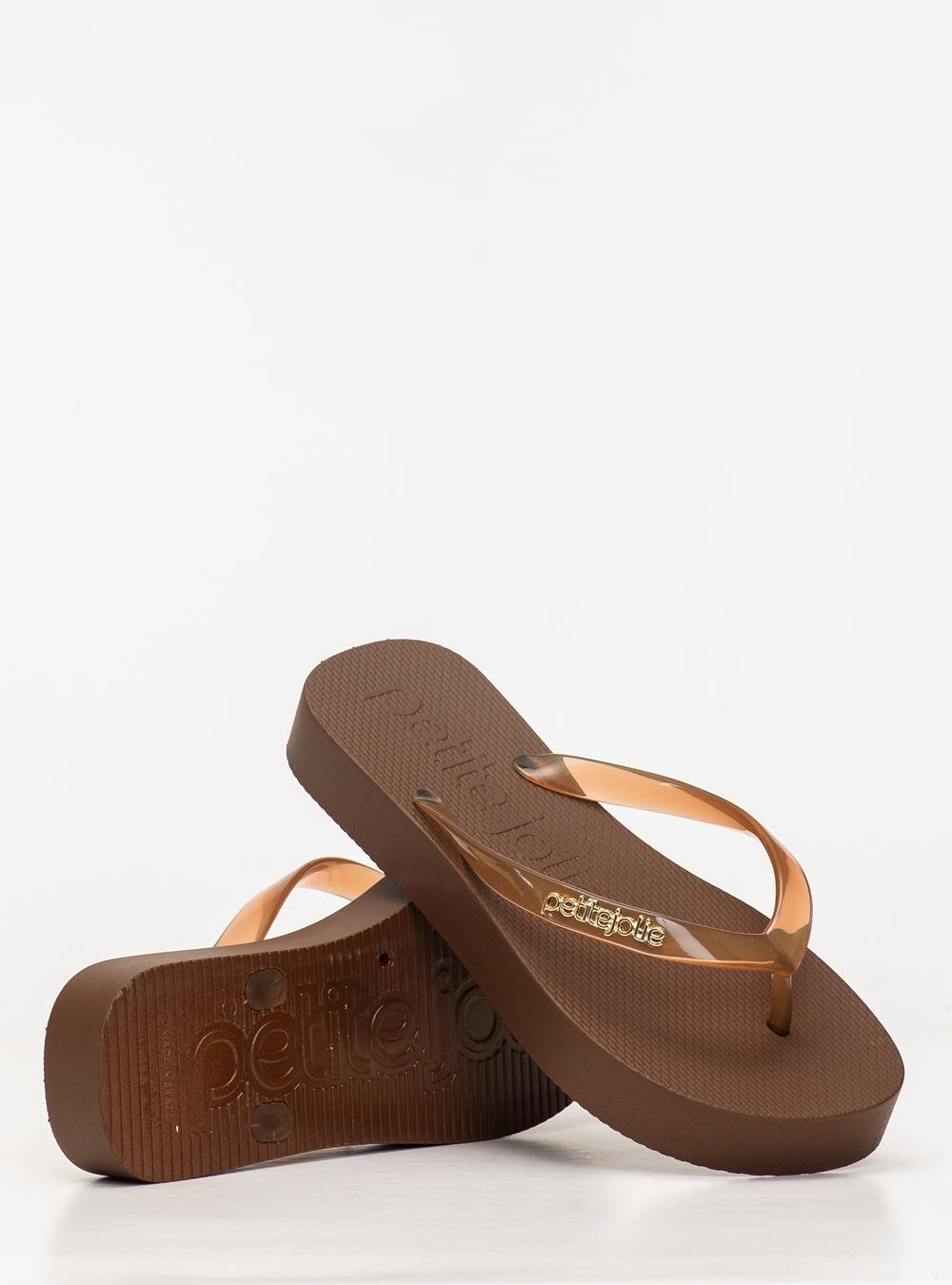 Chinelo Petite Jolie Fresh Up Chocolate PJ7321 Marrom 2