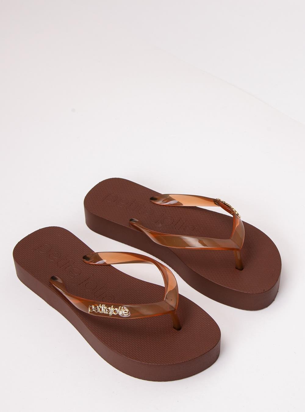 Chinelo Petite Jolie Fresh Up Chocolate PJ7321 Marrom 4