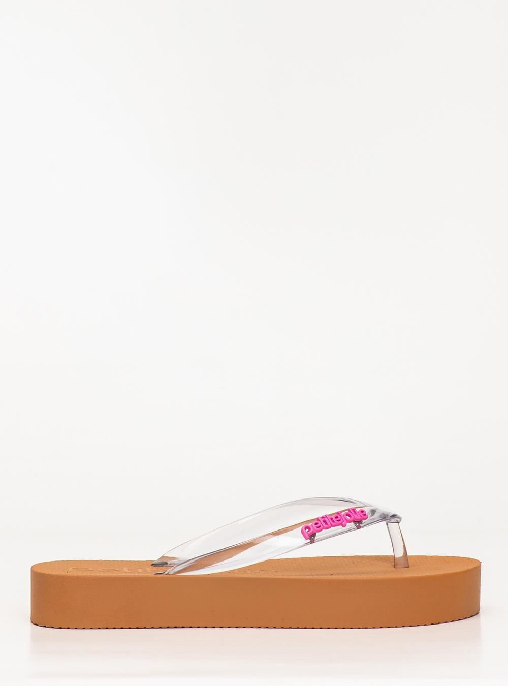Chinelo Petite Jolie Fresh Up Doce De Leite PJ7321