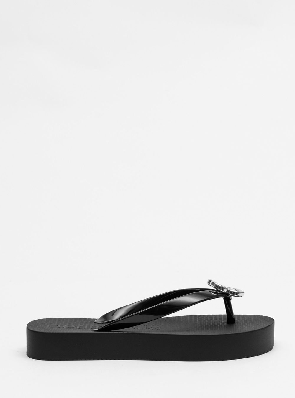 Chinelo Petite Jolie Fresh Up Preto/Grafite PJ7634