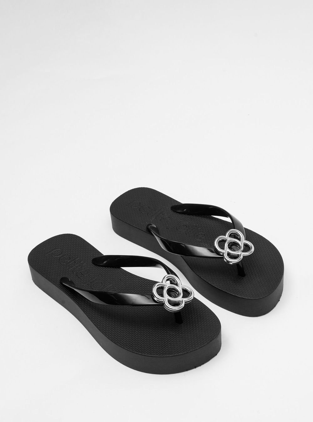 Chinelo Petite Jolie Fresh Up Preto/Grafite PJ7634 Preto 2