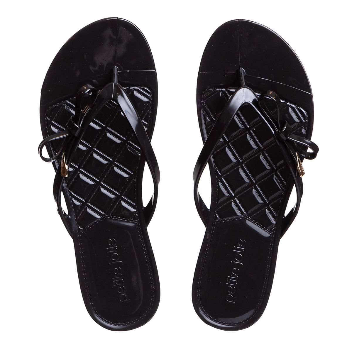 Chinelo Petite Jolie Express Ii Preto/Ouro - PJ4186II Preto 1