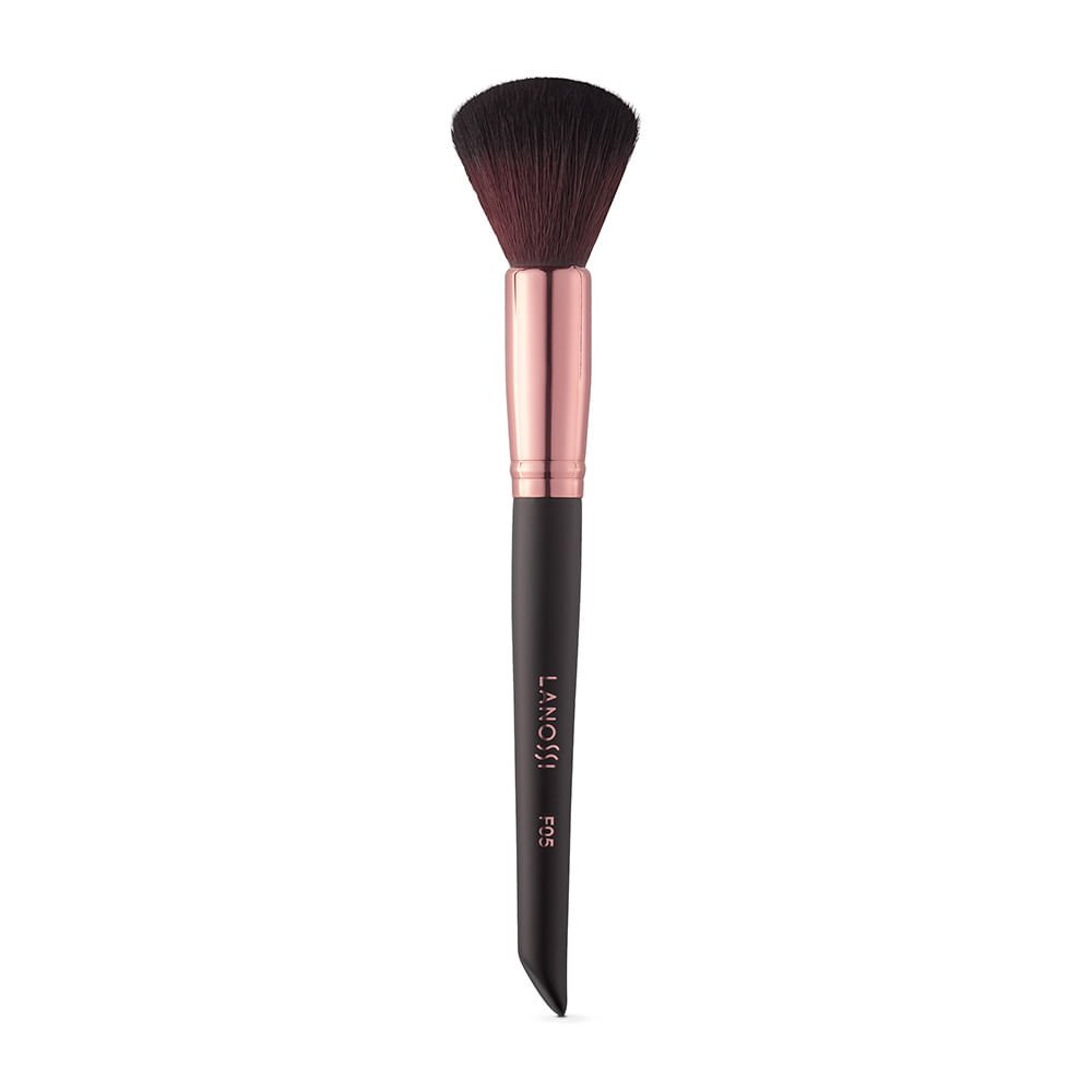 Pincel de Maquiagem para Blush Rosé Black F05 Lanossi