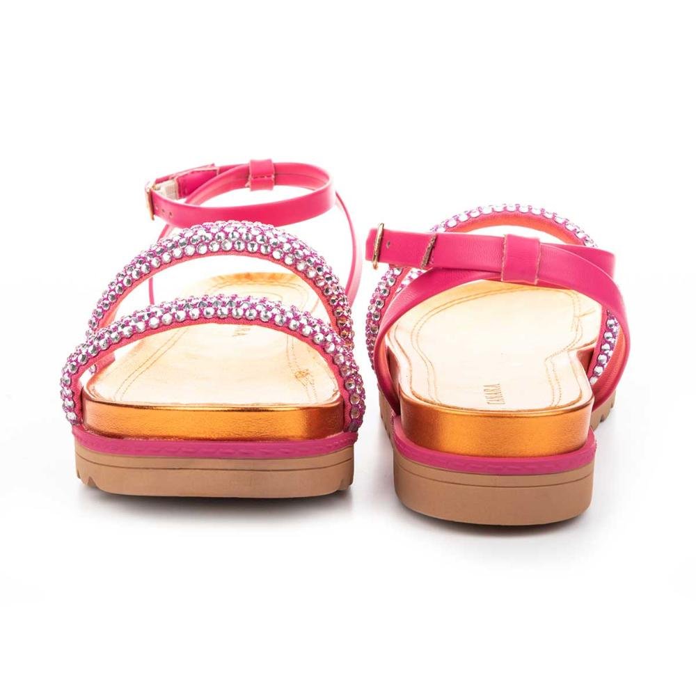 Sandália Tanara Flatform e Com Pedrarias Multicores 5