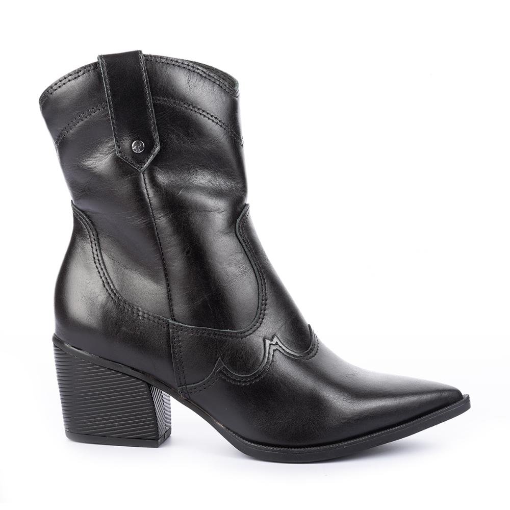 Bota Western Tanara de Couro Preto 1