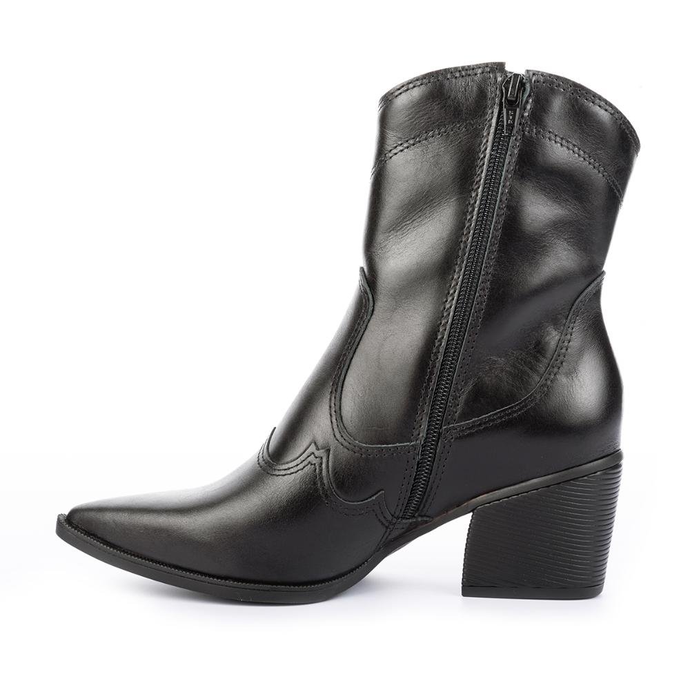 Bota Western Tanara de Couro Preto 3