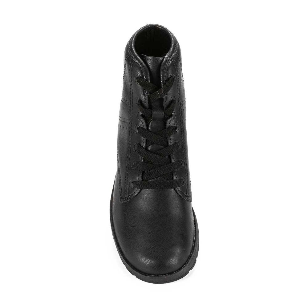 Bota Coturno Pink Cats Infantil Claro Preto 2
