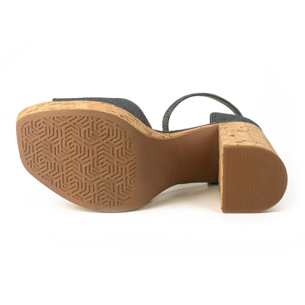 Sandália Dakota de Salto Bloco Jeans Azul 5