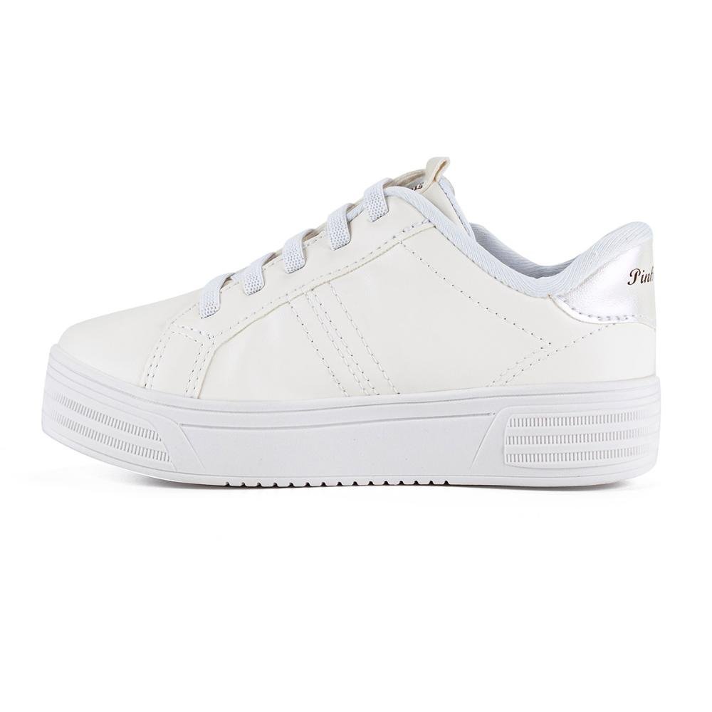 Tênis Pink Cats Infantil Casual Flatform V3325 Branco 2