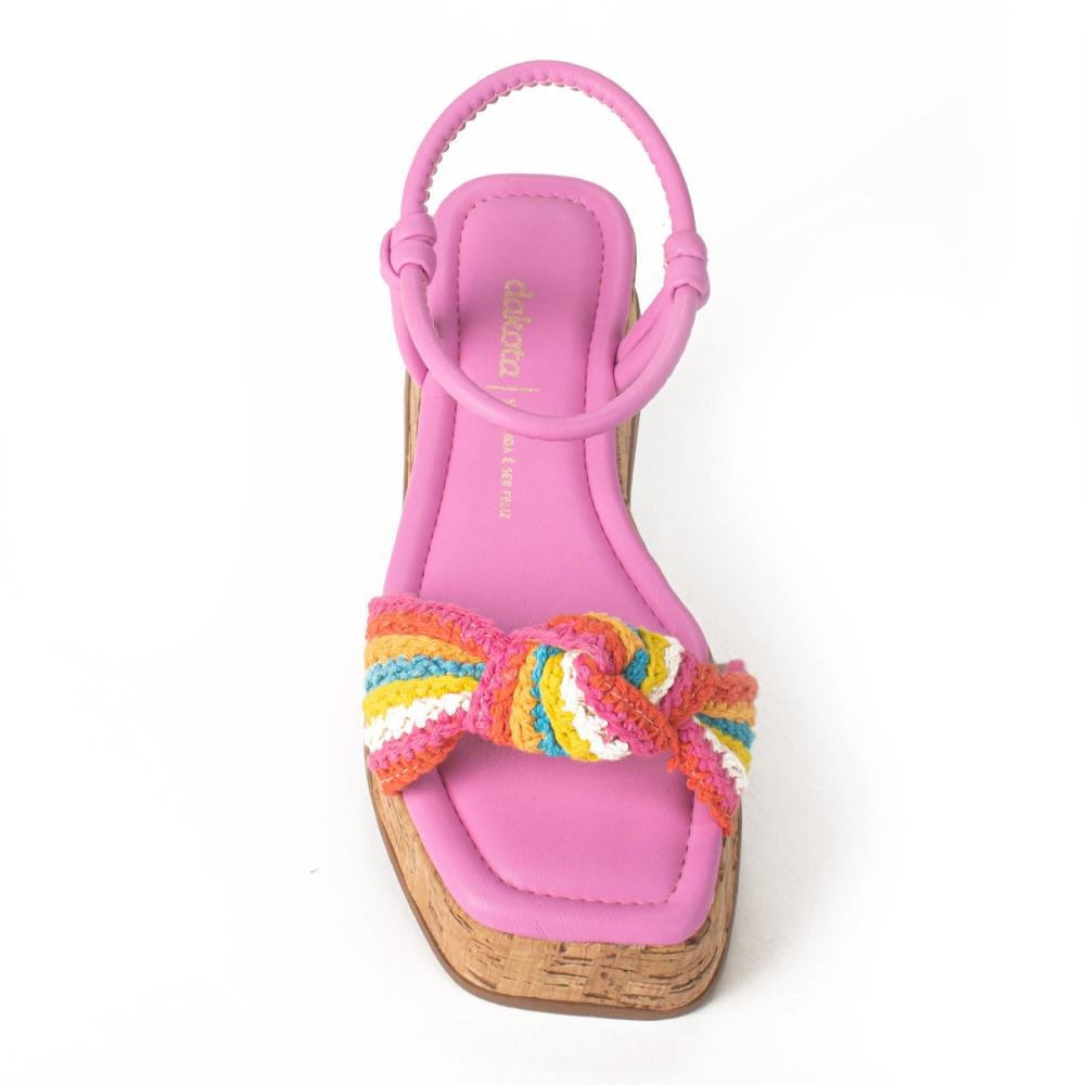 Sandália Dakota Flatform Y6583 Rosa 5