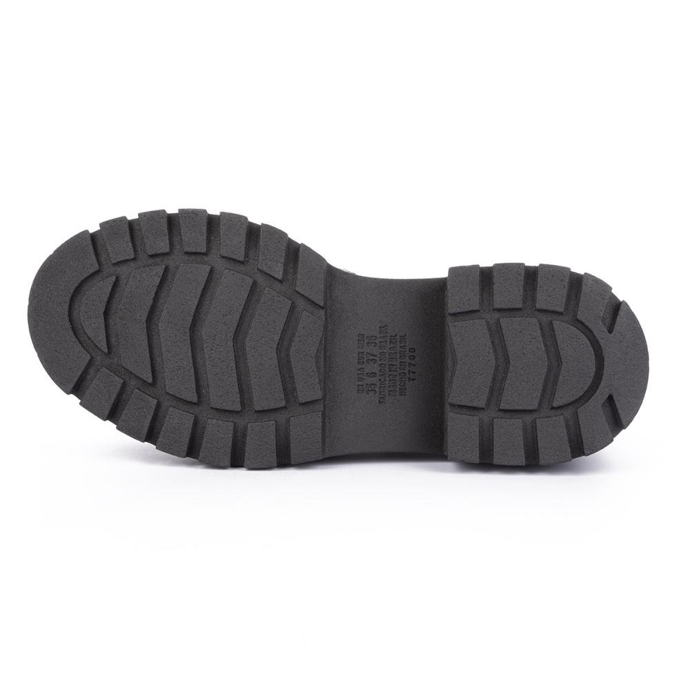 Sapato Tanara Loafer Tratorado Preto 4