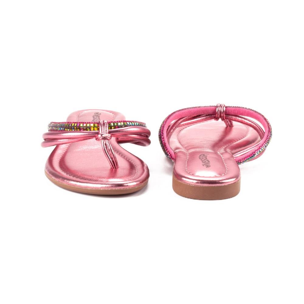 Chinelo Mississipi Com Brilhos Rosa 4