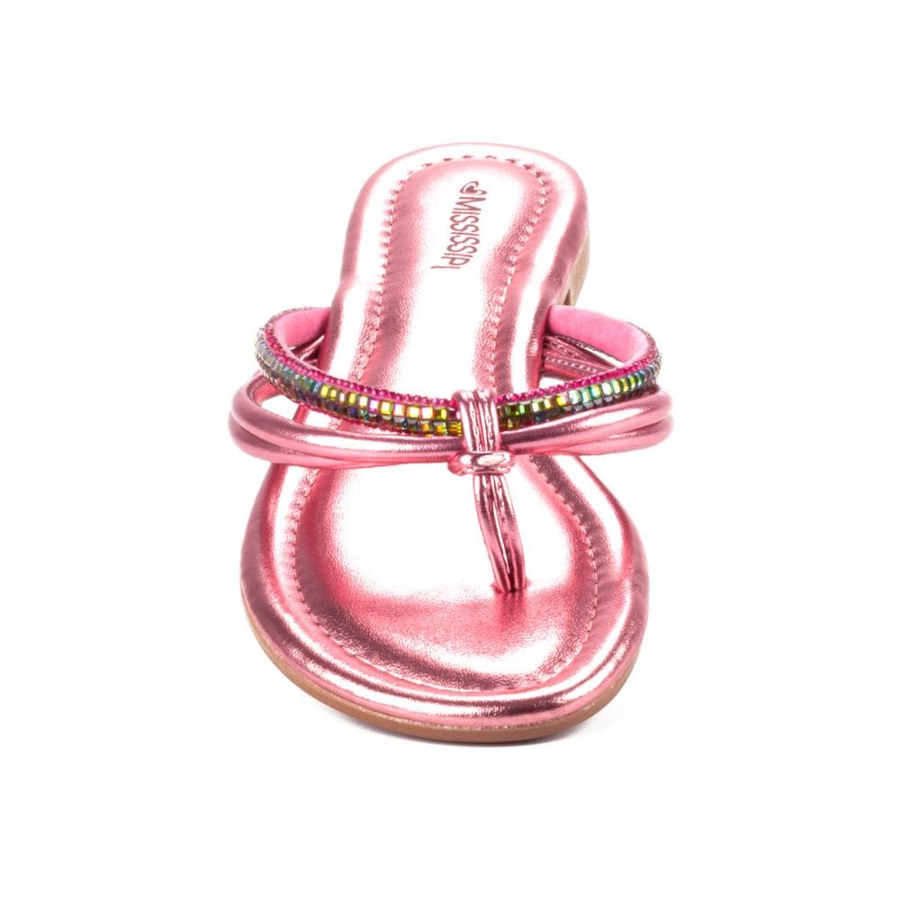 Chinelo Mississipi Com Brilhos Rosa 6