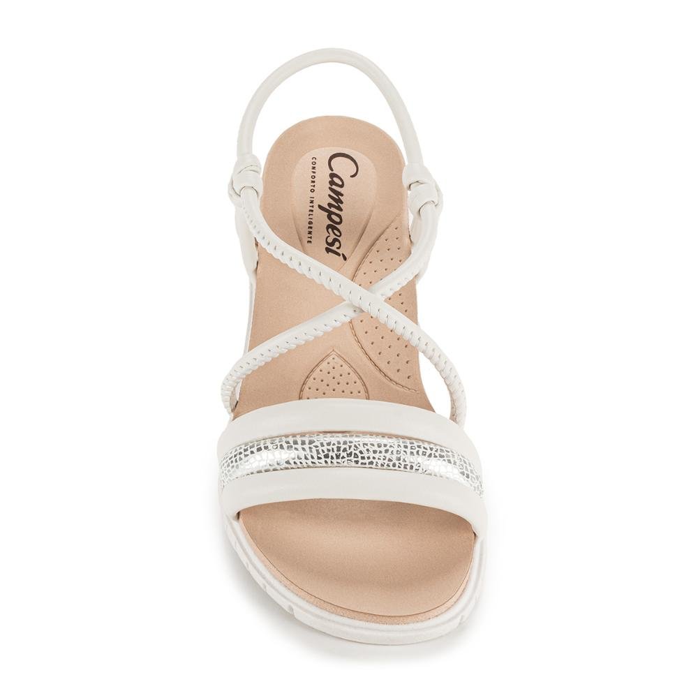Sandália Campesí Flatform Branco 6