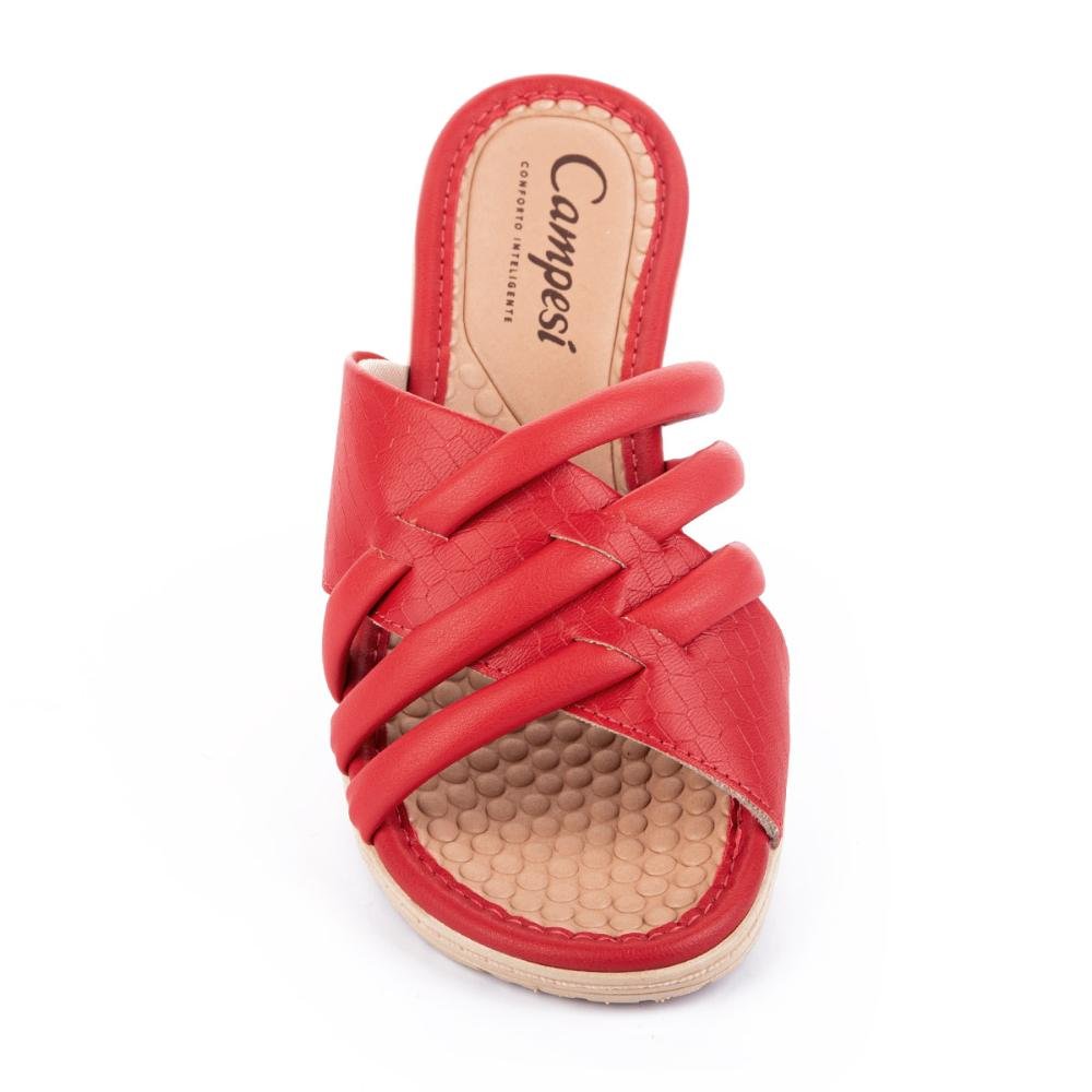 Tamanco Campesí Anabela Vermelho 6