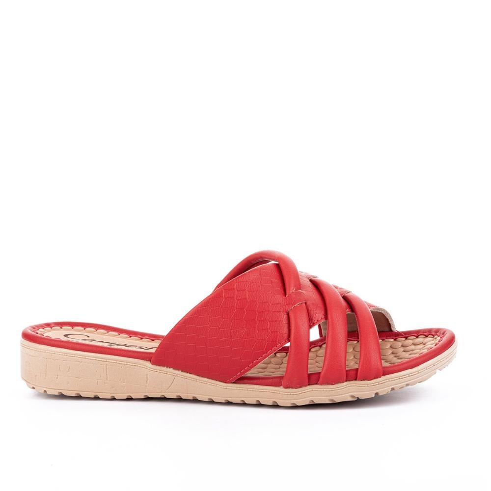 Tamanco Campesí Anabela Vermelho 1