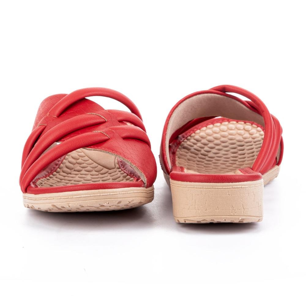 Tamanco Campesí Anabela Vermelho 4