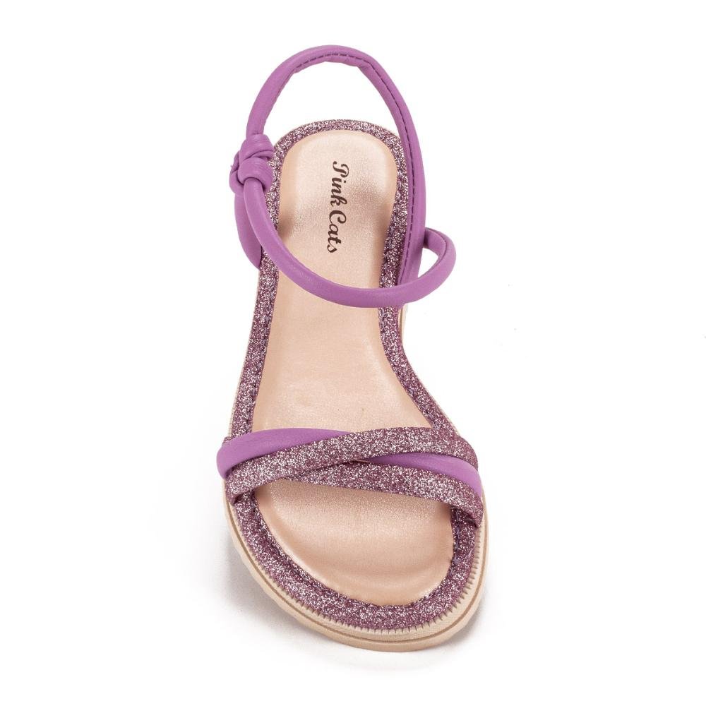 Sandália Pink Cats Infantil Flatform Roxo 5
