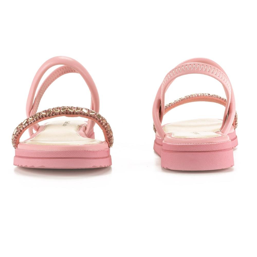 Sandália Pink Cats Infantil Flatform Metalizada Rosa 3
