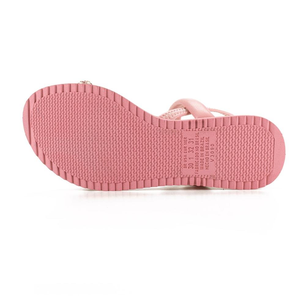 Sandália Pink Cats Infantil Flatform Metalizada Rosa 4