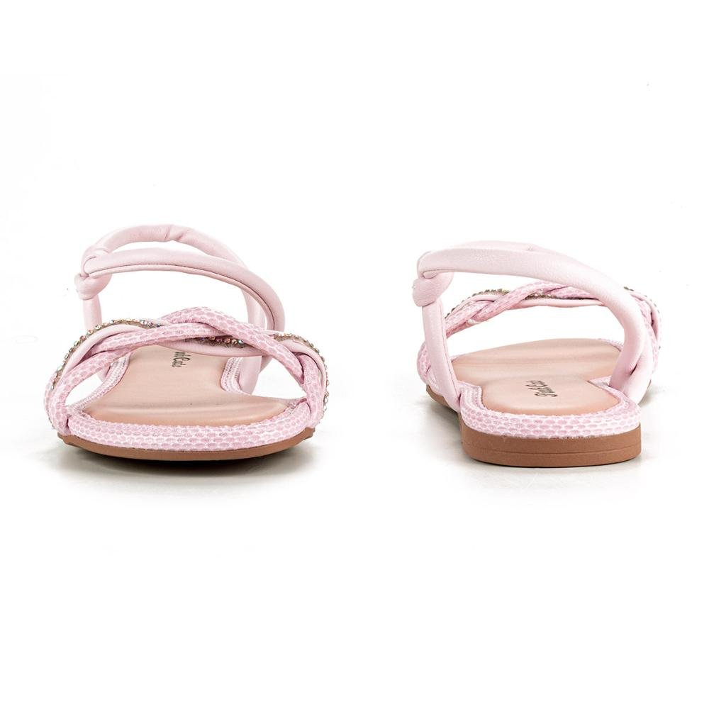 Sandália Pink Cats Infantil Rasteira Rosa 3