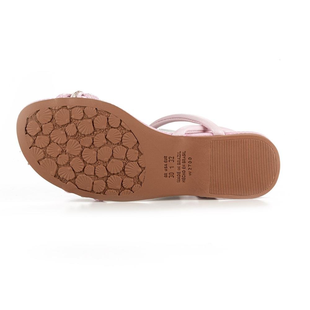 Sandália Pink Cats Infantil Rasteira Rosa 4