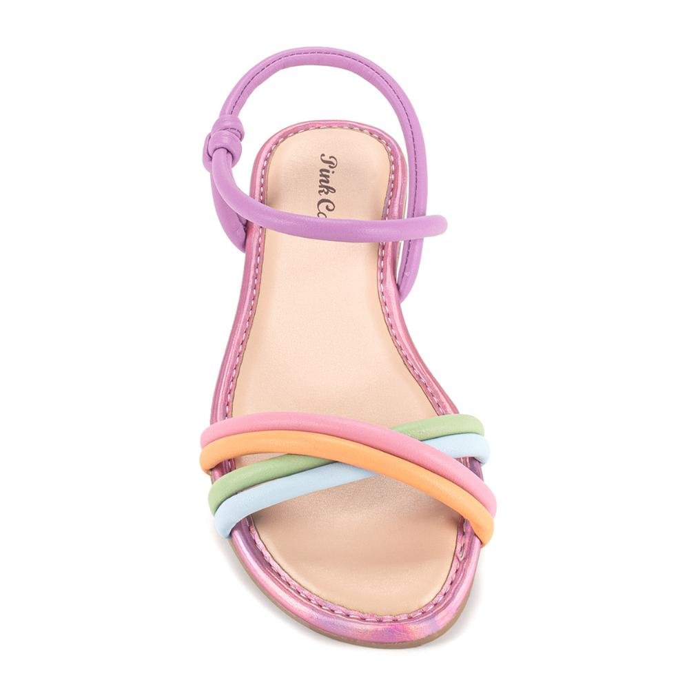 Sandália Pink Cats Infantil Rasteira Multicores 5