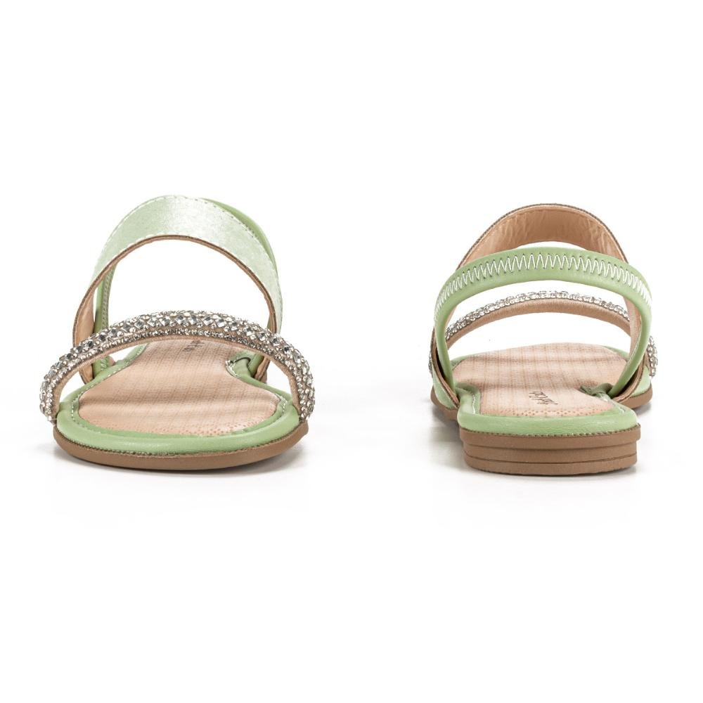 Sandália Pink Cats Infantil Rasteira Verde 3
