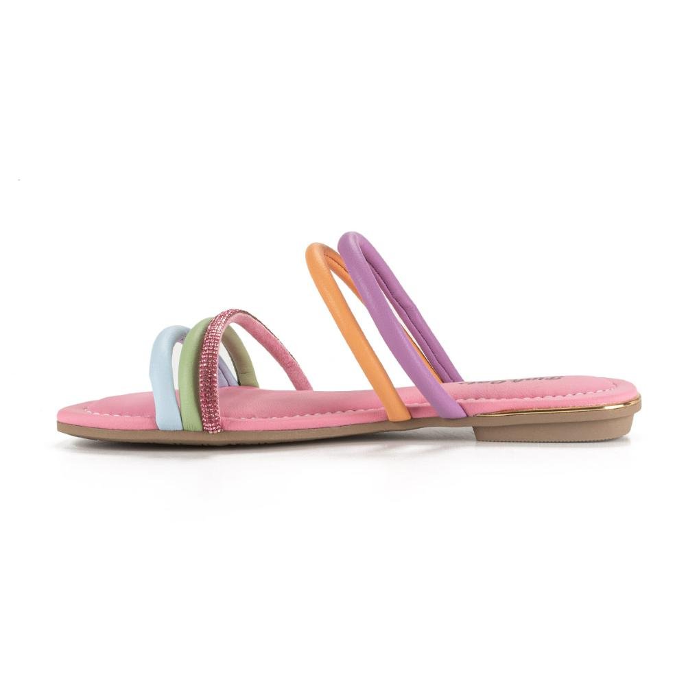 Slide Pink Cats Infantil Multicores 2