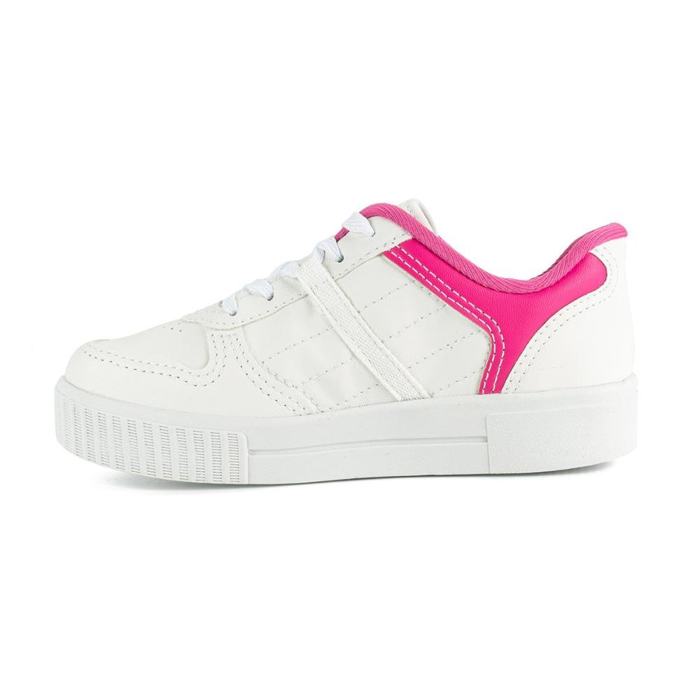 Tênis Pink Cats Infantil Casual Flatform E V3682 Branco 2