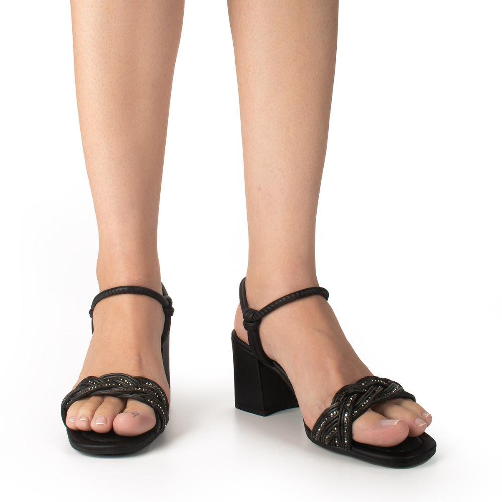 Sandália Dakota de Salto Bloco Preto 2
