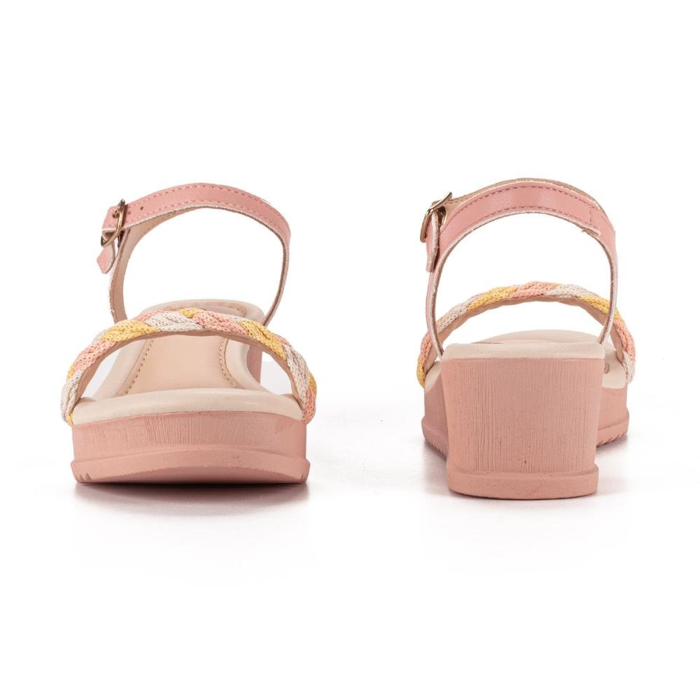 Sandália Pink Cats Infantil Anabela Rosa 3