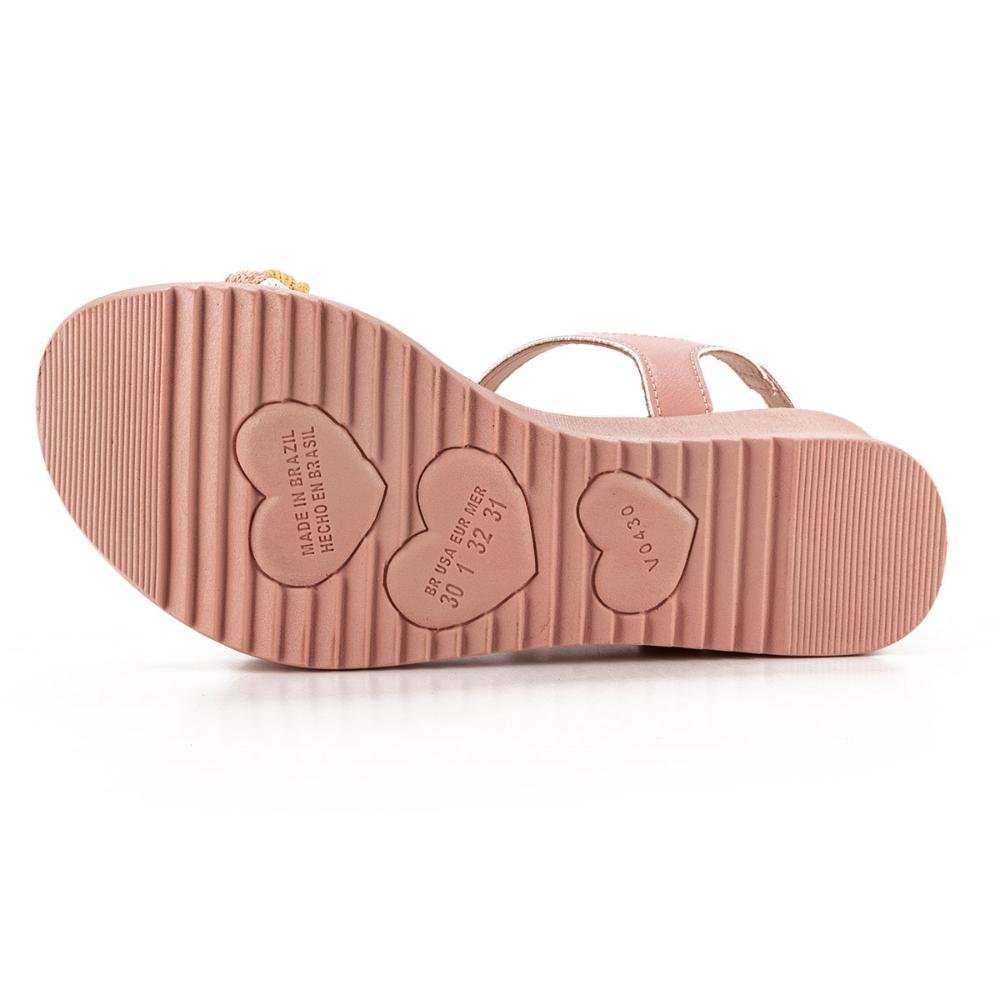 Sandália Pink Cats Infantil Anabela Rosa 4