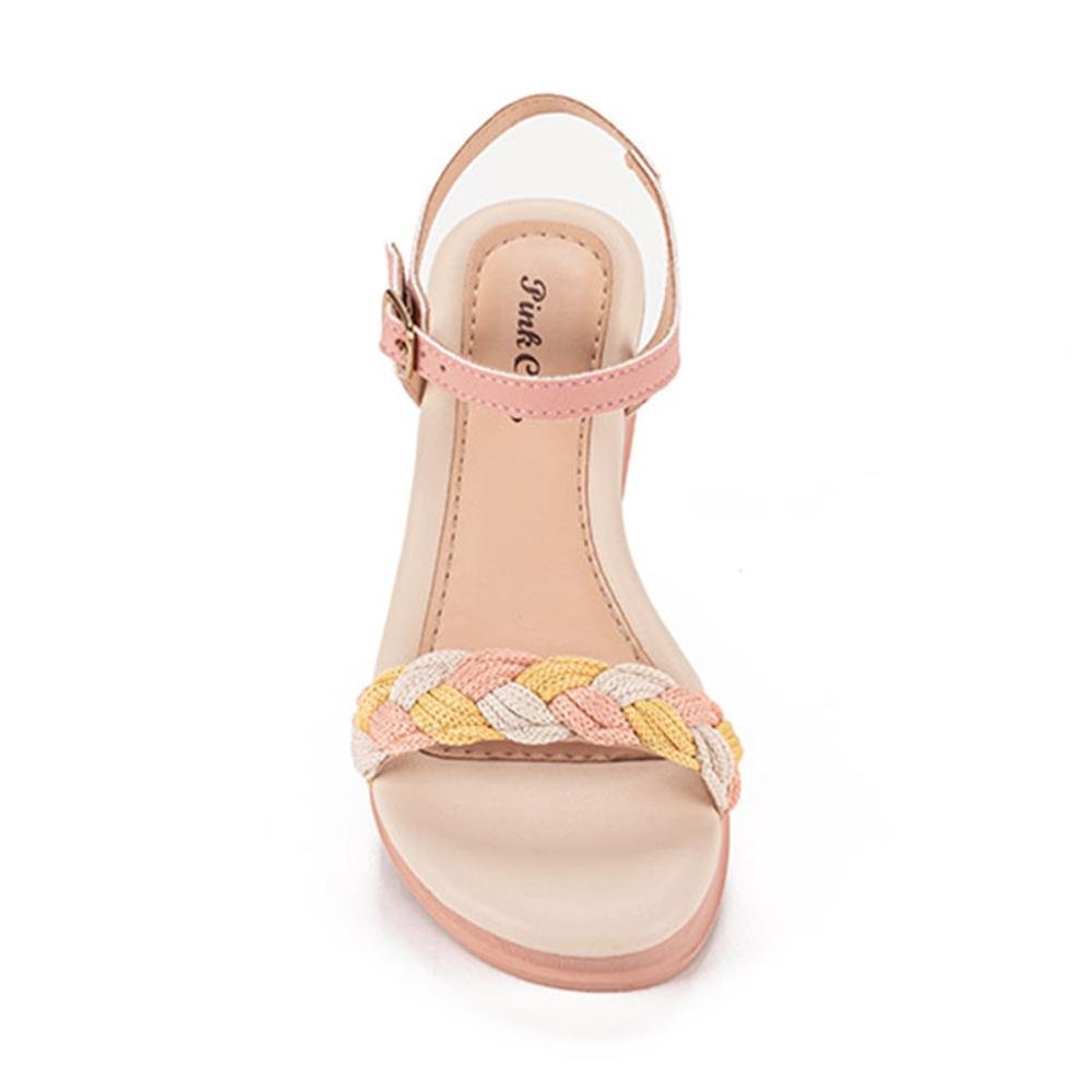 Sandália Pink Cats Infantil Anabela Rosa 5