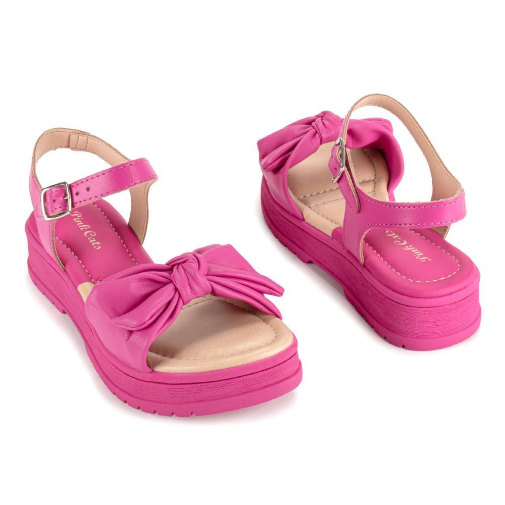 Sandália Pink Cats Infantil Flatform Rosa 6