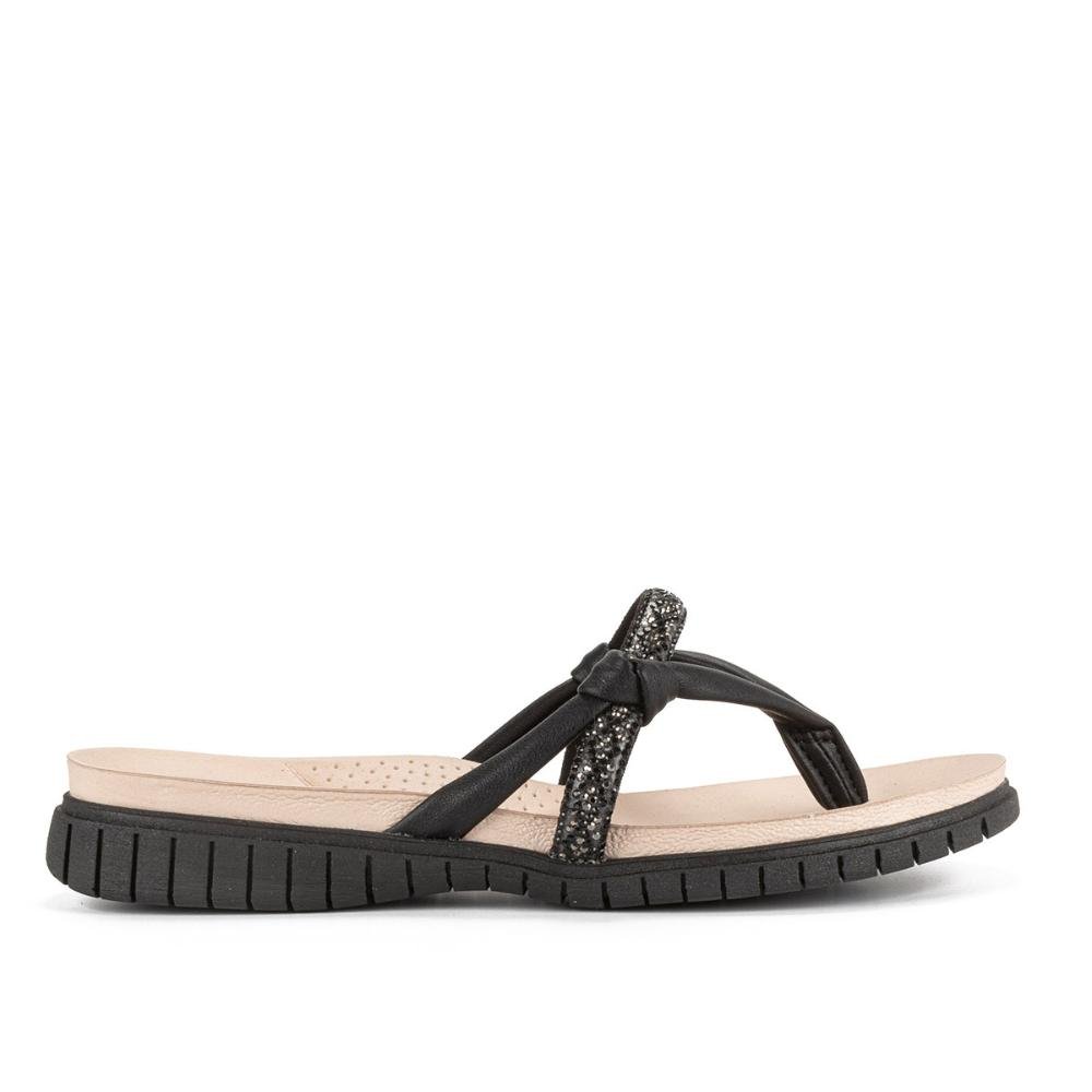 Chinelo Campesí Com Brilhos Preto 1