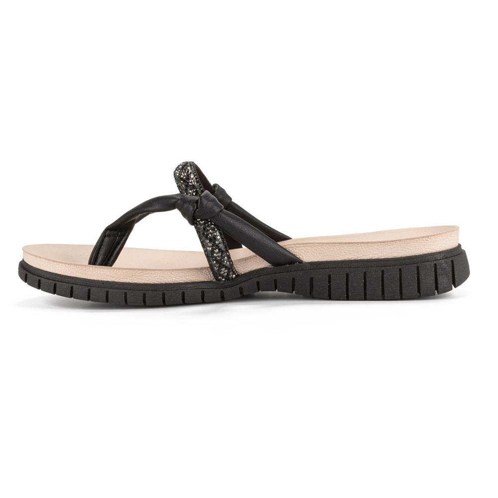 Chinelo Campesí Com Brilhos Preto 2