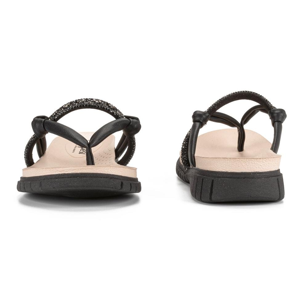 Chinelo Campesí Com Brilhos Preto 3