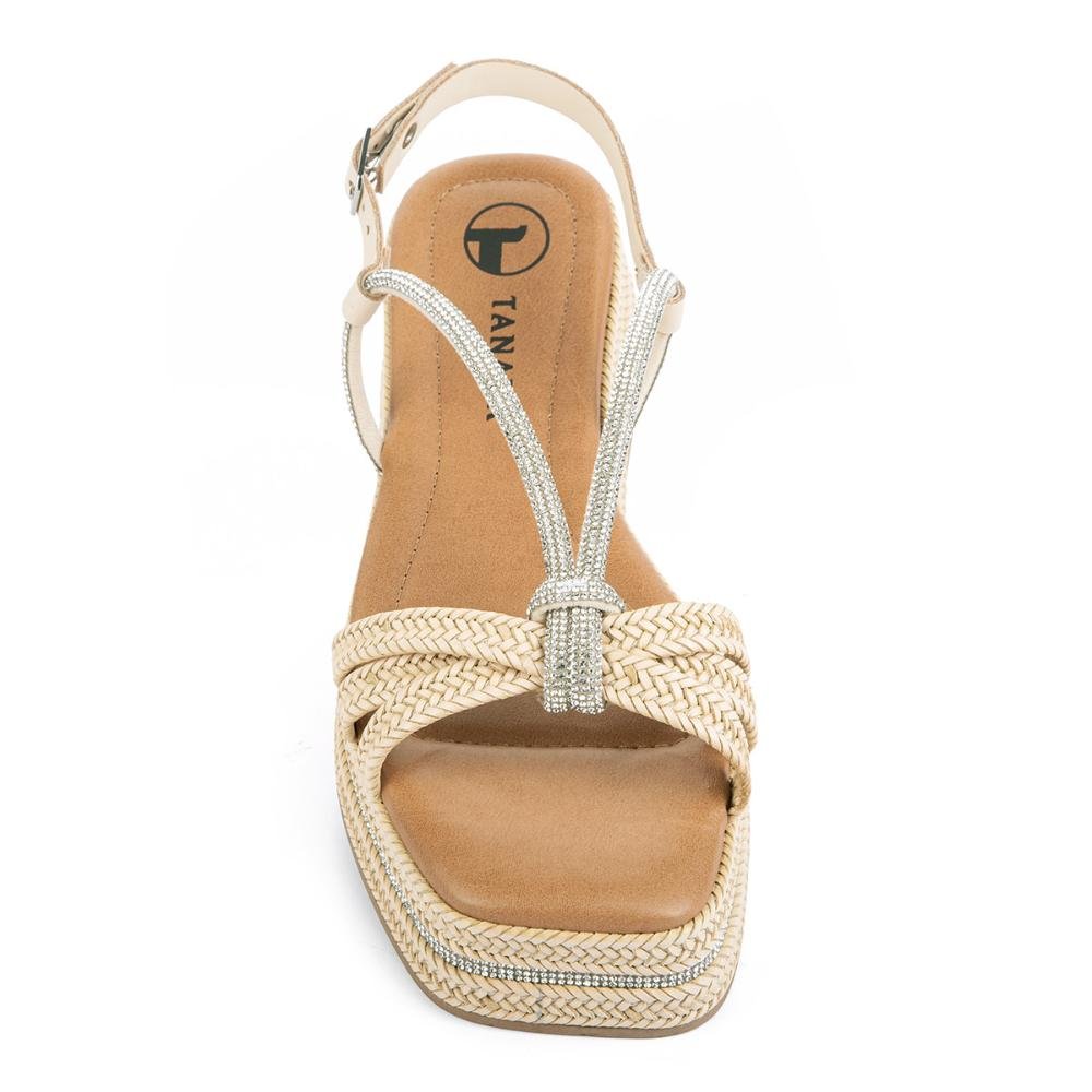 Sandália Tanara Flatform T8143 Bege 6