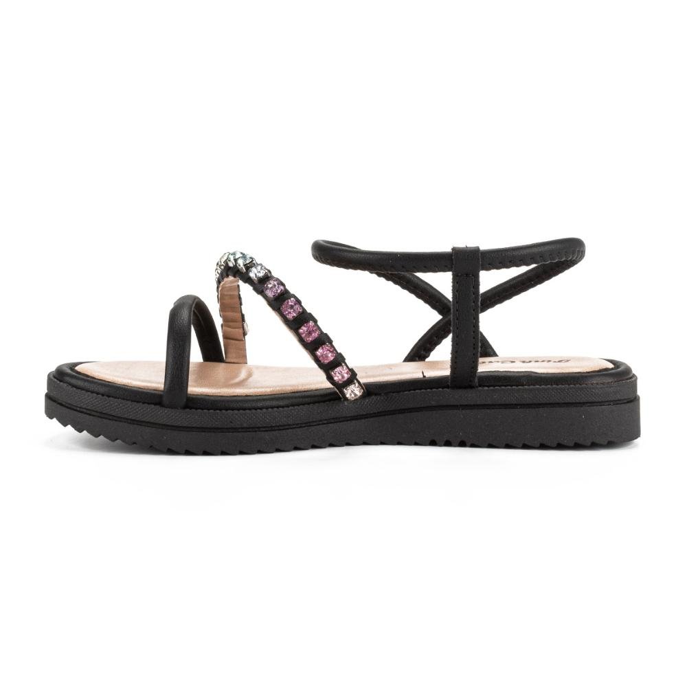 Sandália Pink Cats Infantil Flatform Preto 2