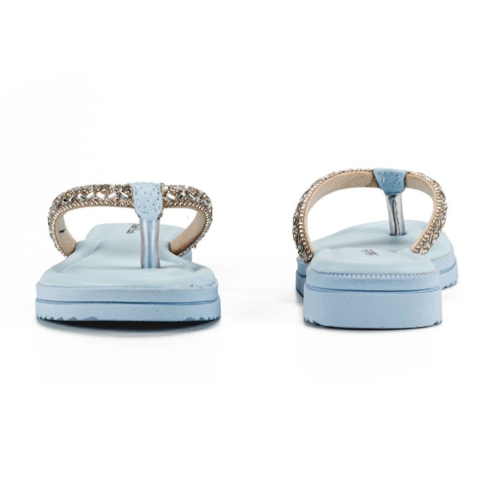 Chinelo Pink Cats Infantil Flatform Azul 3