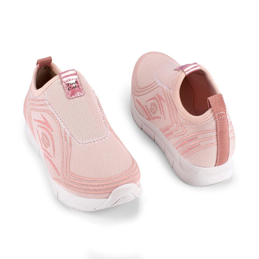 Tênis Pink Cats Infantil Jogging V4031 Rosa 6