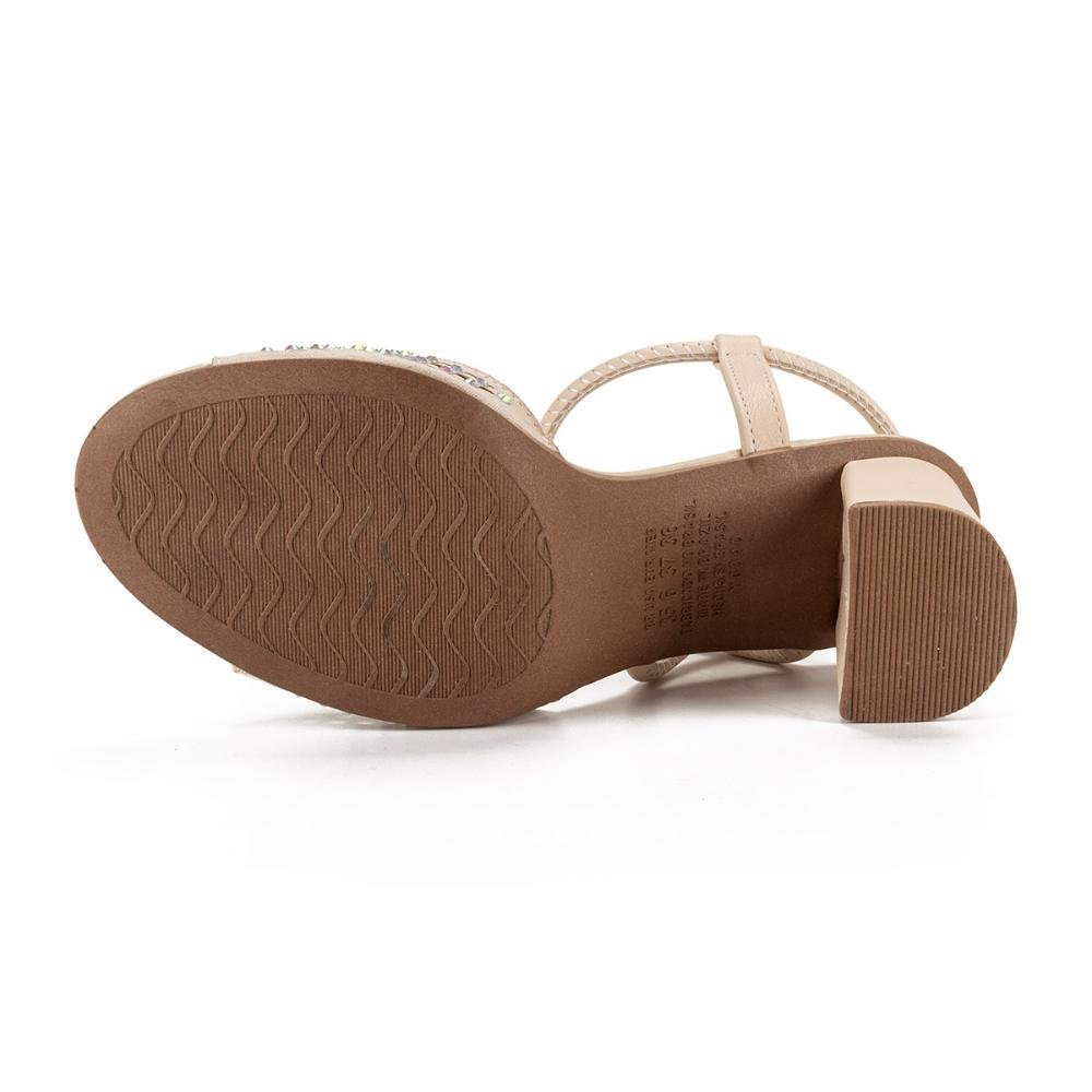 Sandália Dakota de Salto Bloco Bege 5