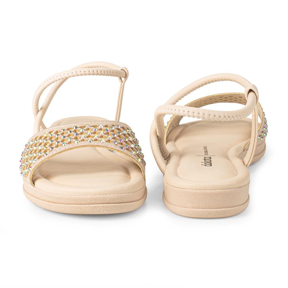 Sandália Dakota Flatform Claro Bege 4
