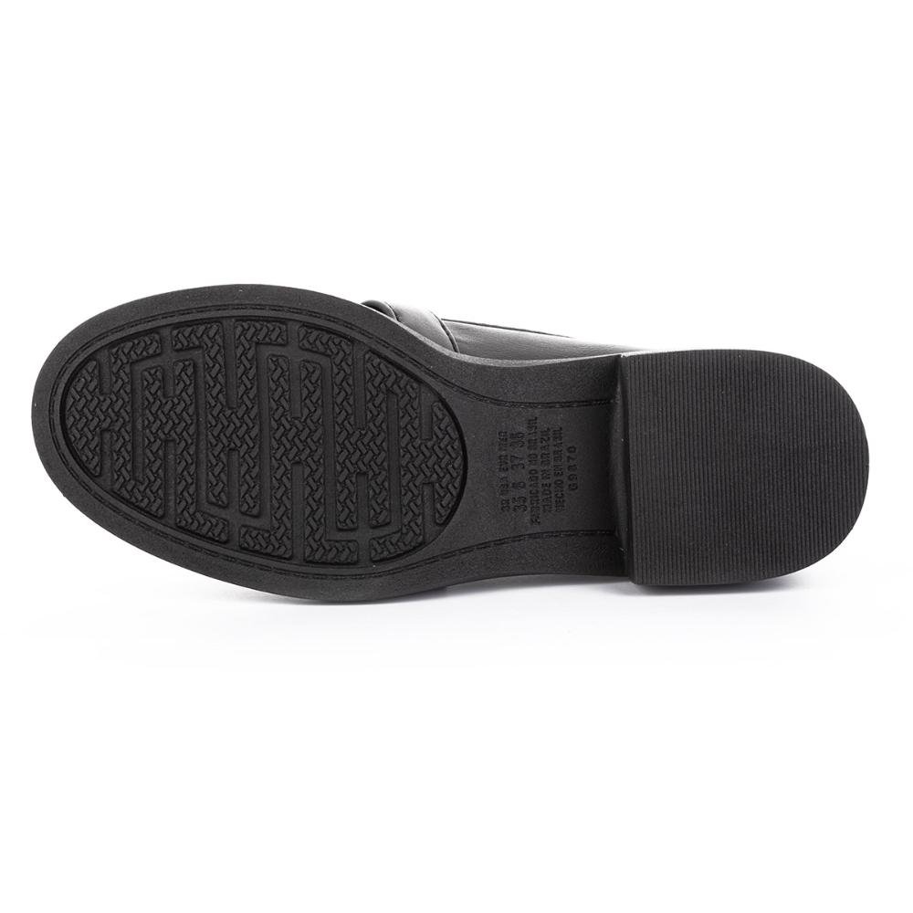 Sapato Tanara Loafer Metalizado Feminino T8501 Preto 5