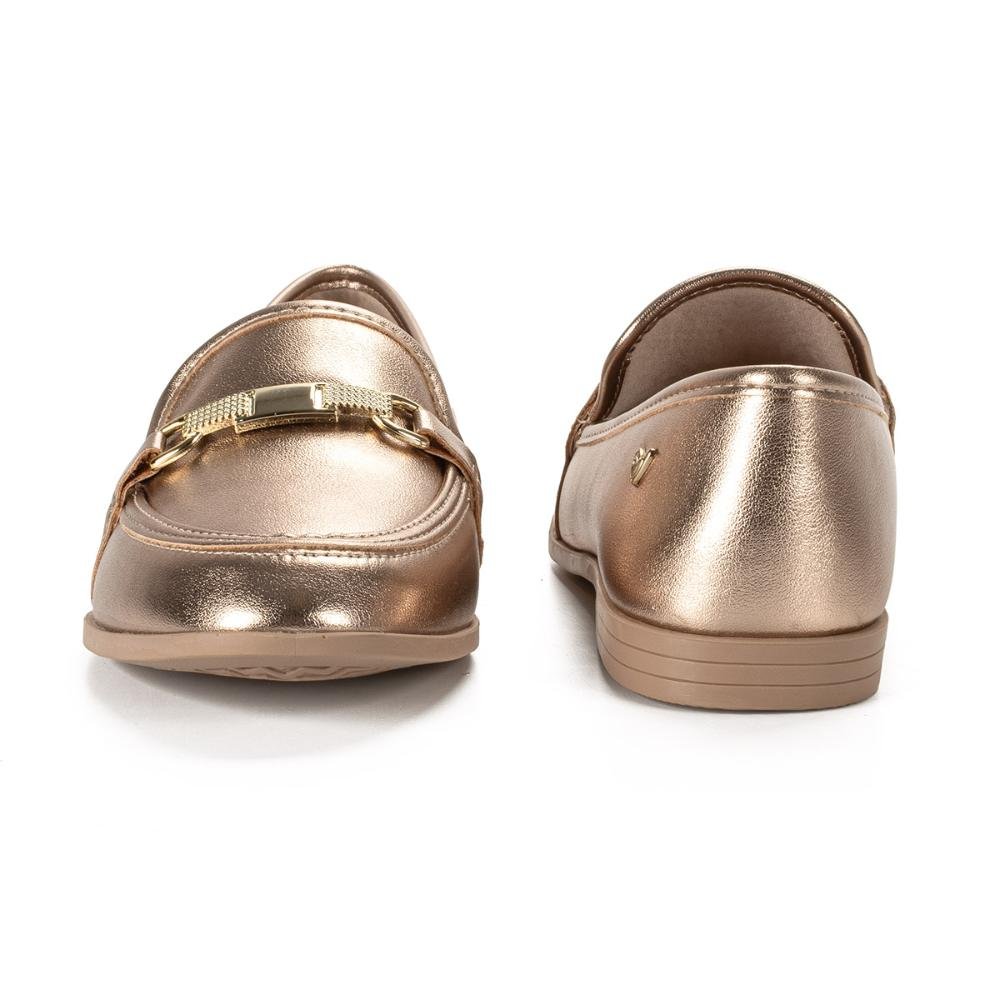 Sapato Mississipi Loafer Metalizado Dourado 4